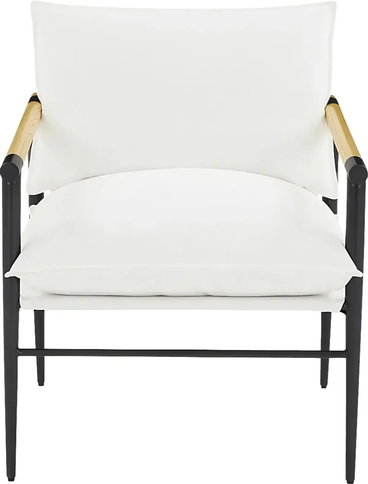 Houchin White Accent Chair