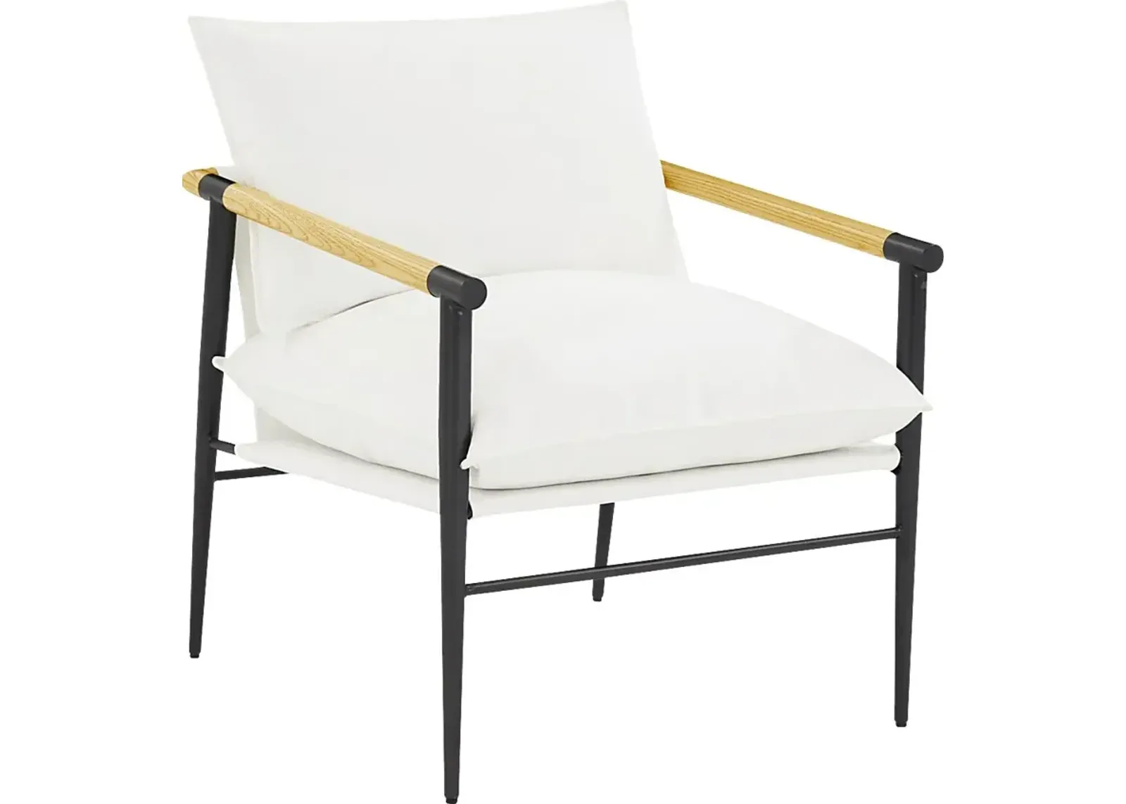 Houchin White Accent Chair