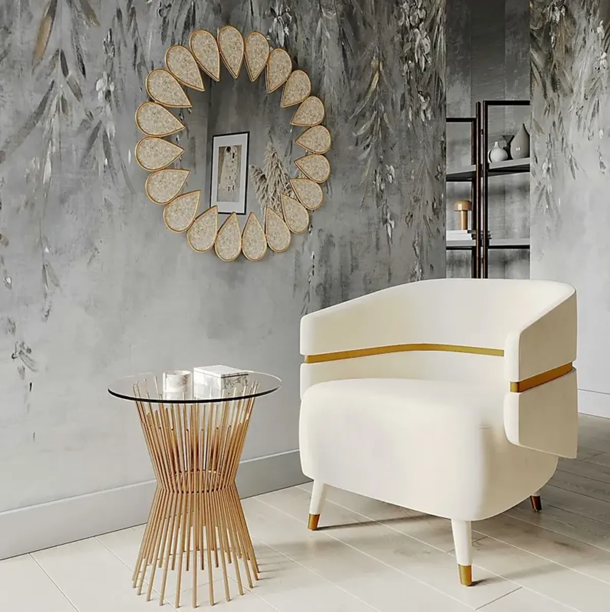 Brimer Cream Accent Chair