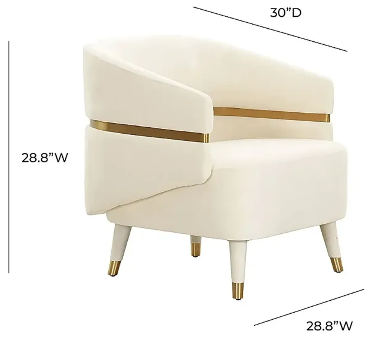 Brimer Cream Accent Chair