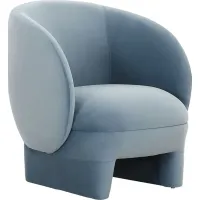 Carriger Blue Accent Chair