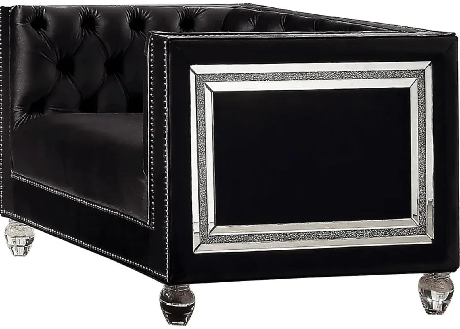 Brocadero Black Accent Chair