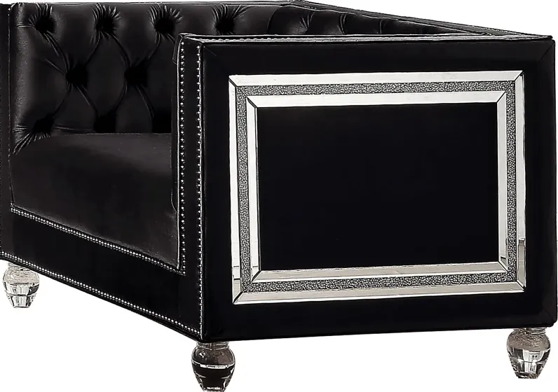 Brocadero Black Accent Chair