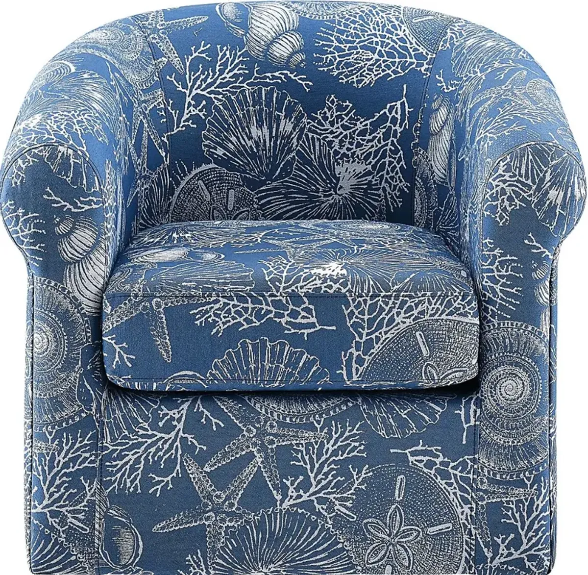 Tanith Blue Swivel Chair