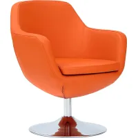 Rantoul Orange Accent Chair