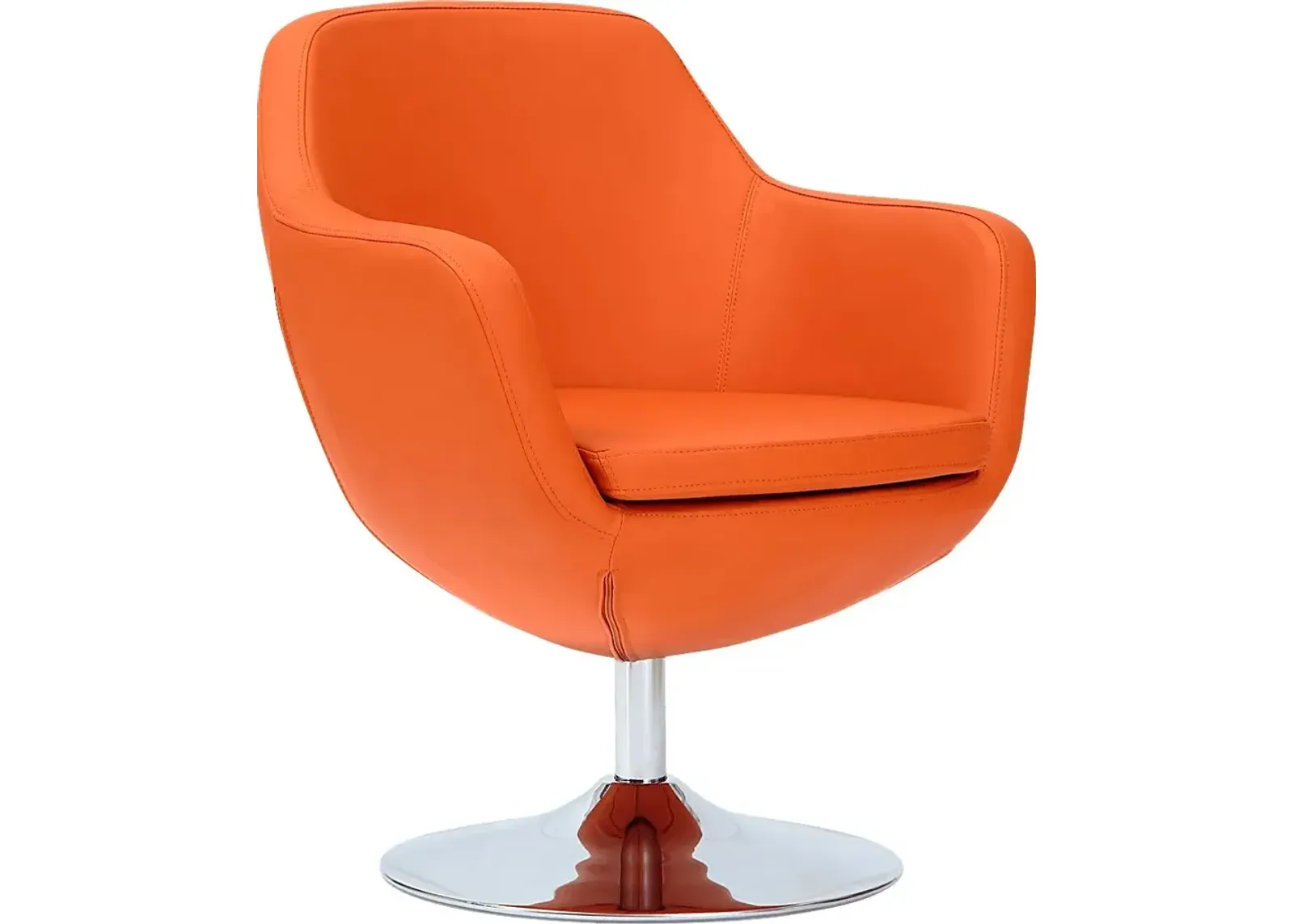 Rantoul Orange Accent Chair