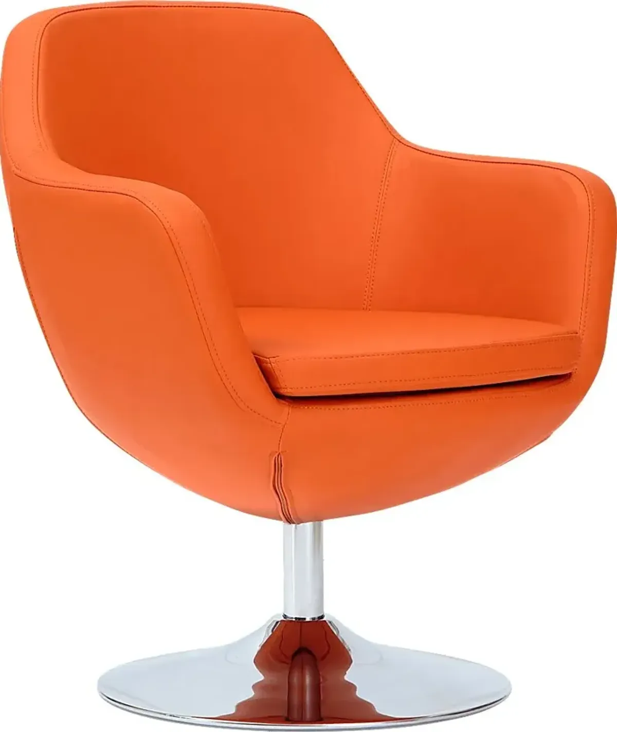 Rantoul Orange Accent Chair