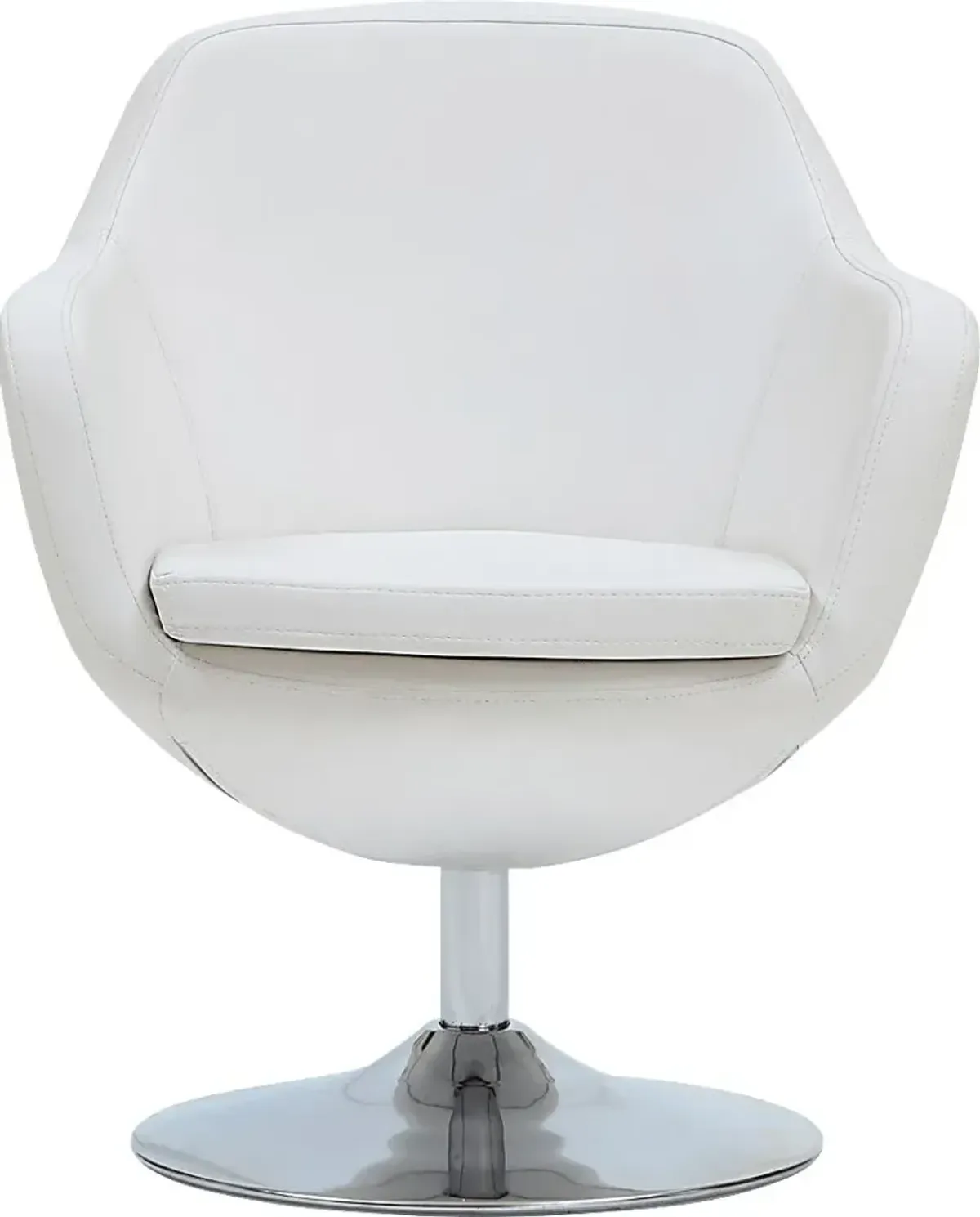 Rantoul White Accent Chair