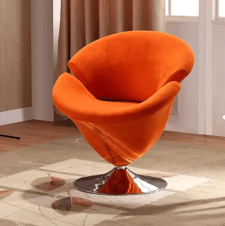 Rienders Orange Accent Chair
