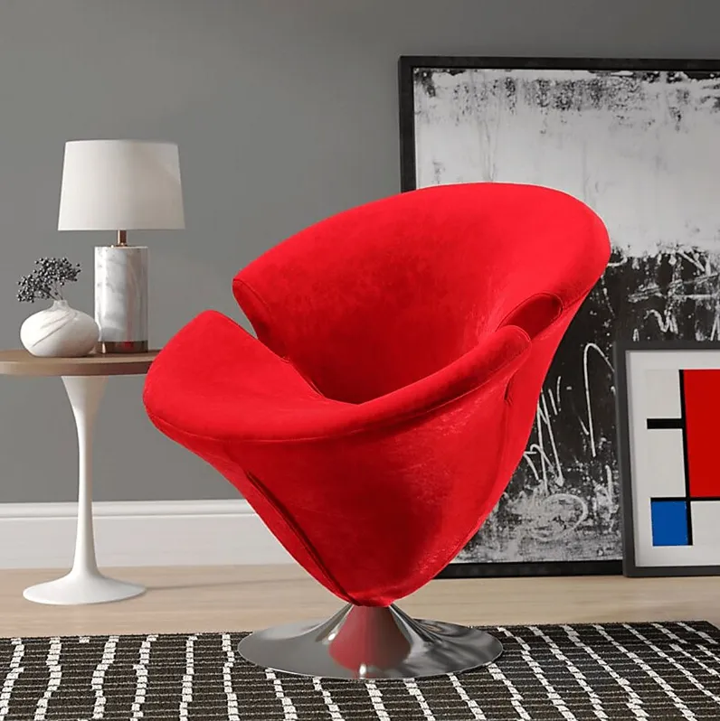 Rienders Red Accent Chair