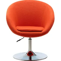 Sidener Orange Swivel Chair