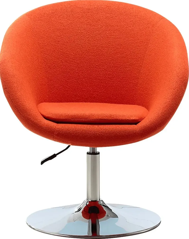 Sidener Orange Swivel Chair
