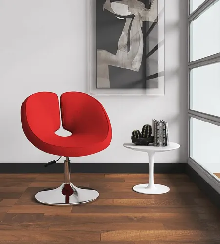 Widbey Red Accent Chair