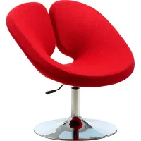 Widbey Red Accent Chair