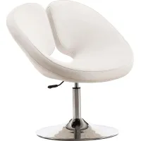 Widbey White Accent Chair