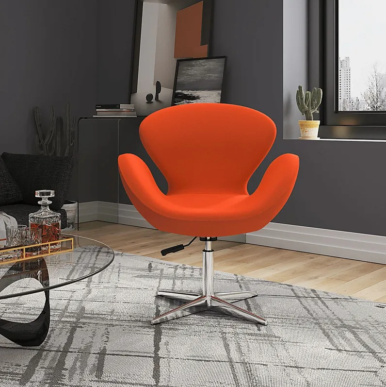 Witchazel Orange Accent Chair