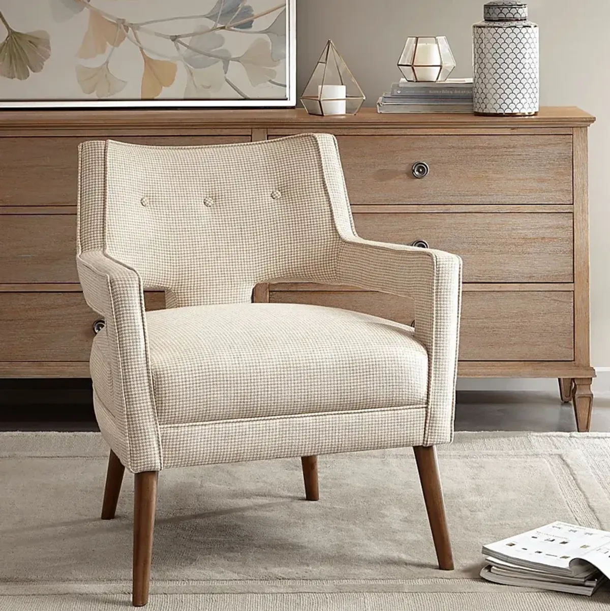 Ridgemar Cream Accent Chair