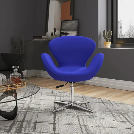 Witchazel Blue Accent Chair