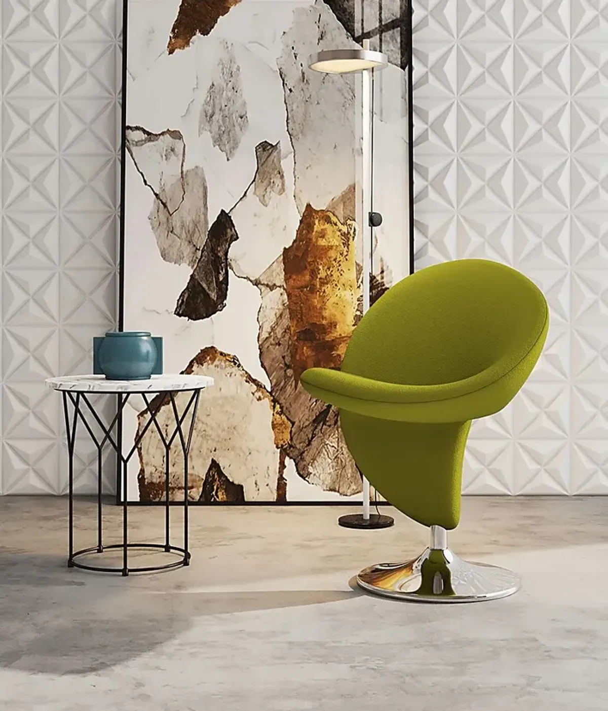 Claredda Green Accent Chair