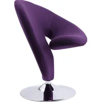 Claredda Purple Accent Chair
