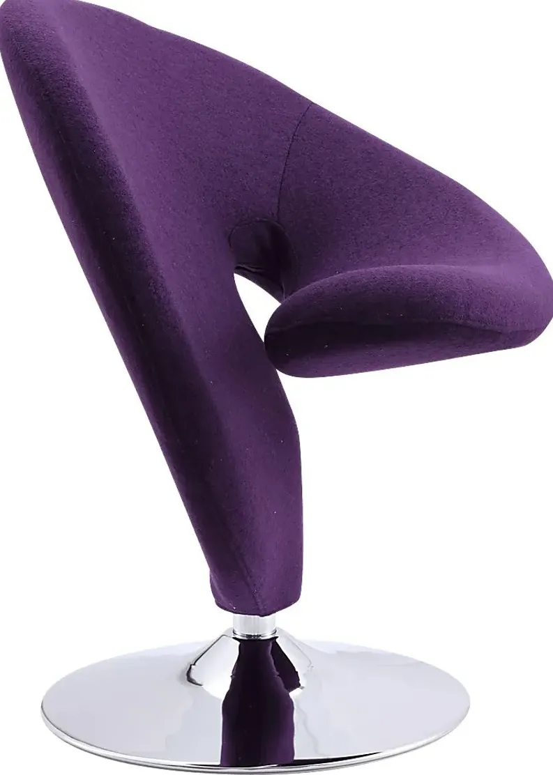 Claredda Purple Accent Chair