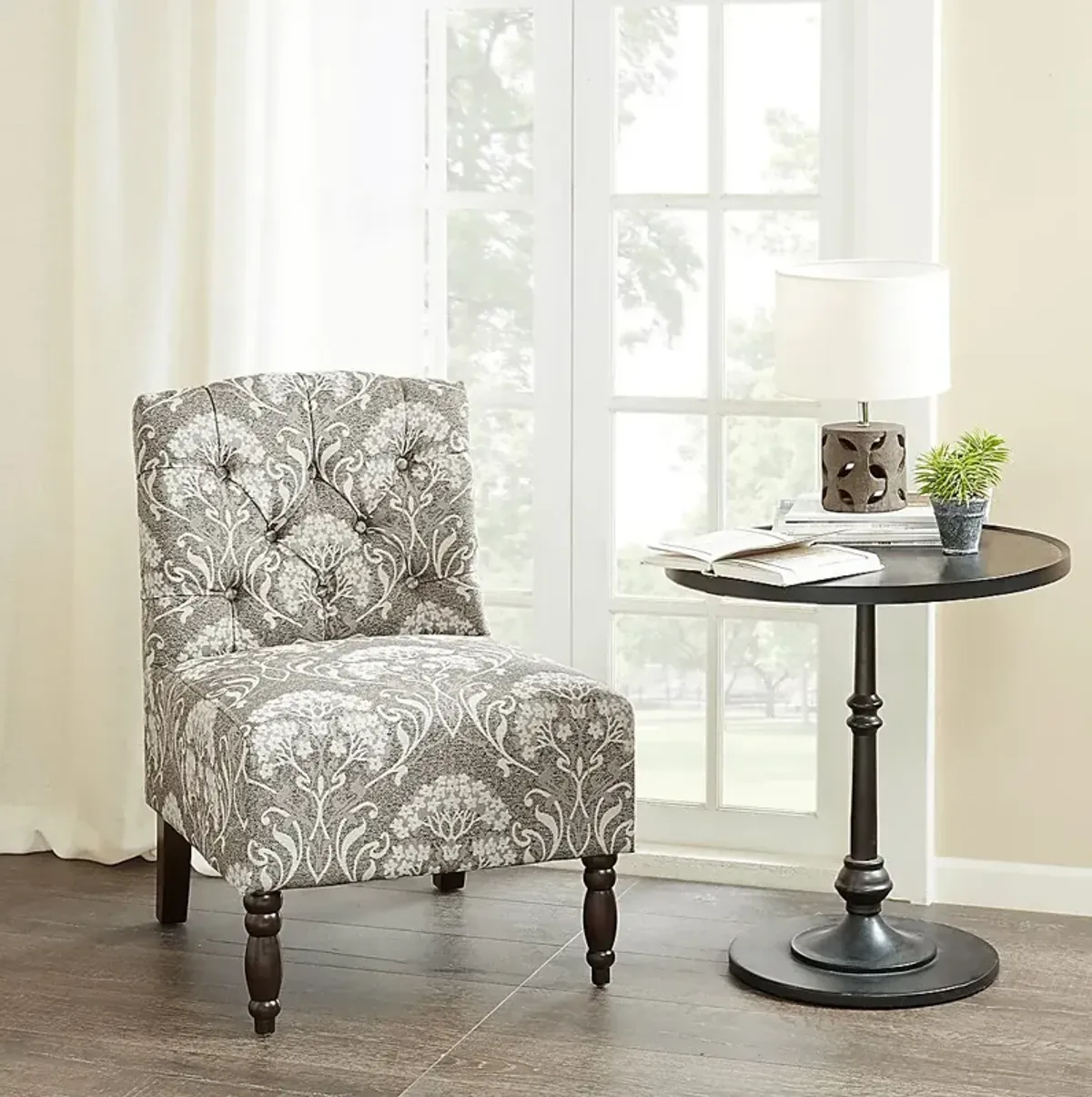 Verandin Taupe Accent Chair