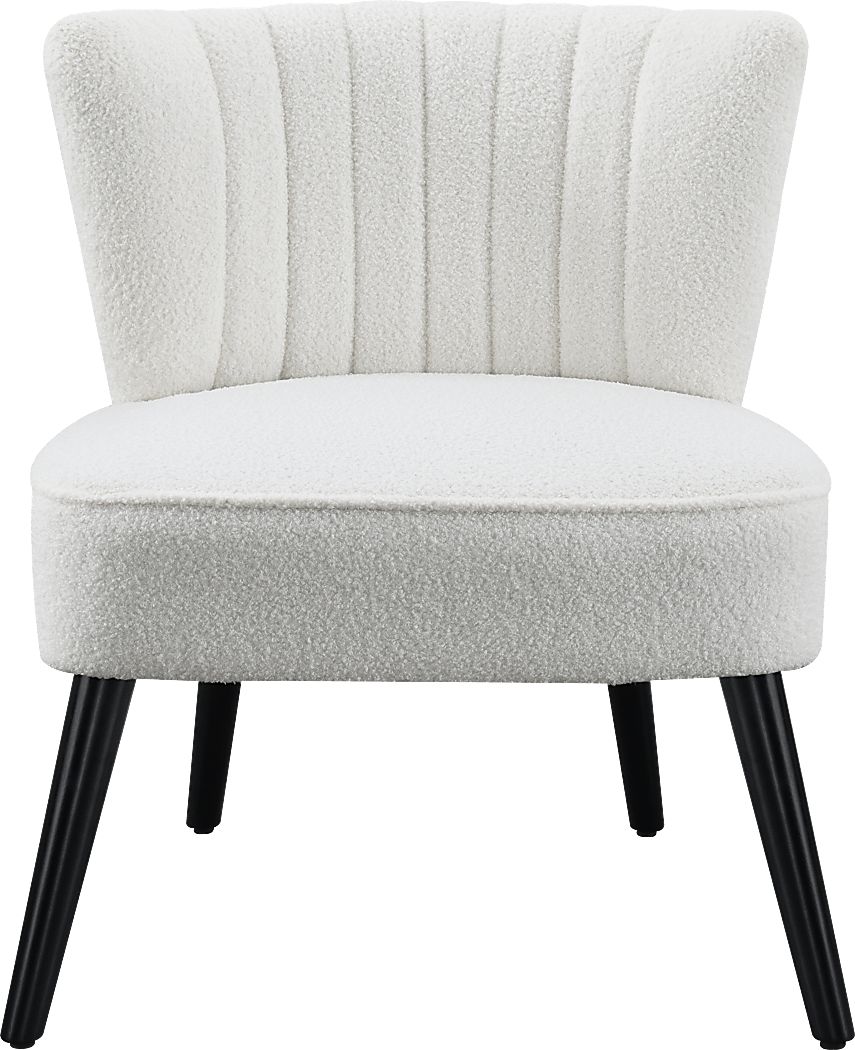 Glebe White Accent Chair