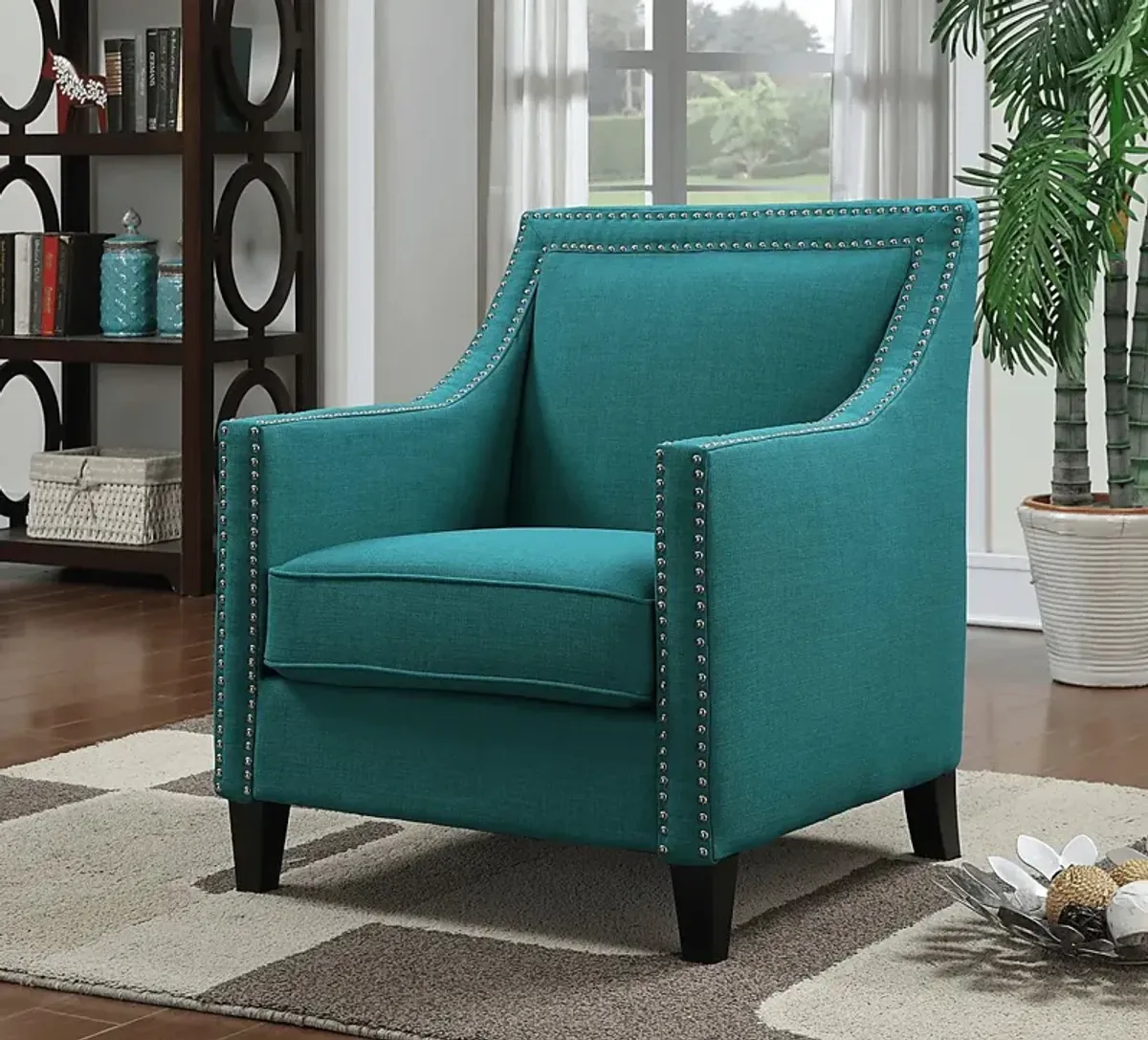 Bazemore Teal Accent Chair