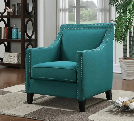 Bazemore Teal Accent Chair