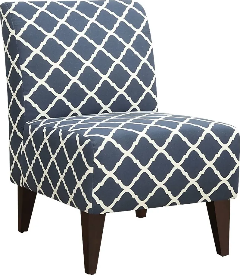 Fielden I Blue Pattern Accent Chair by Rooms To Go