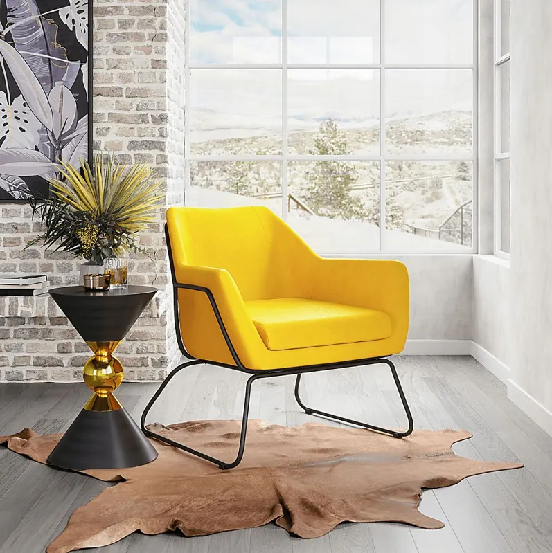 Gloralee Yellow Accent Chair