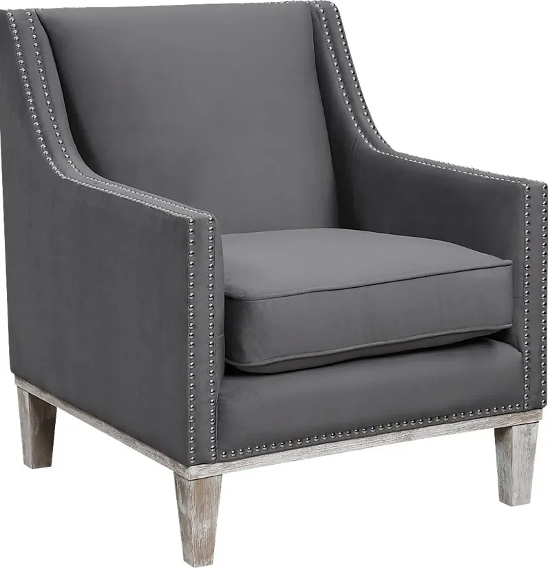 Seiner II Charcoal Accent Chair