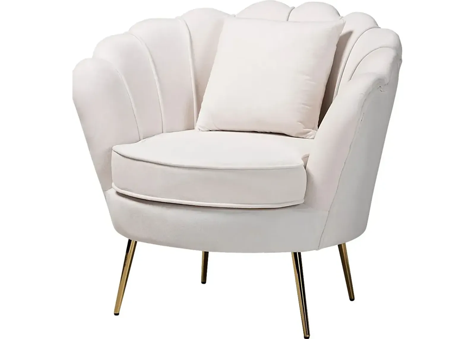 Mulvehill Beige Accent Chair