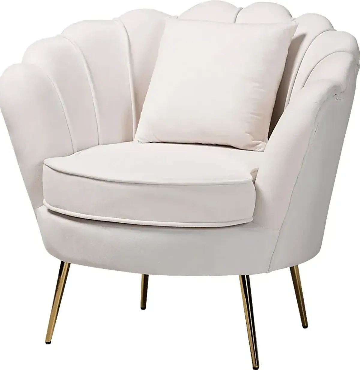 Mulvehill Beige Accent Chair