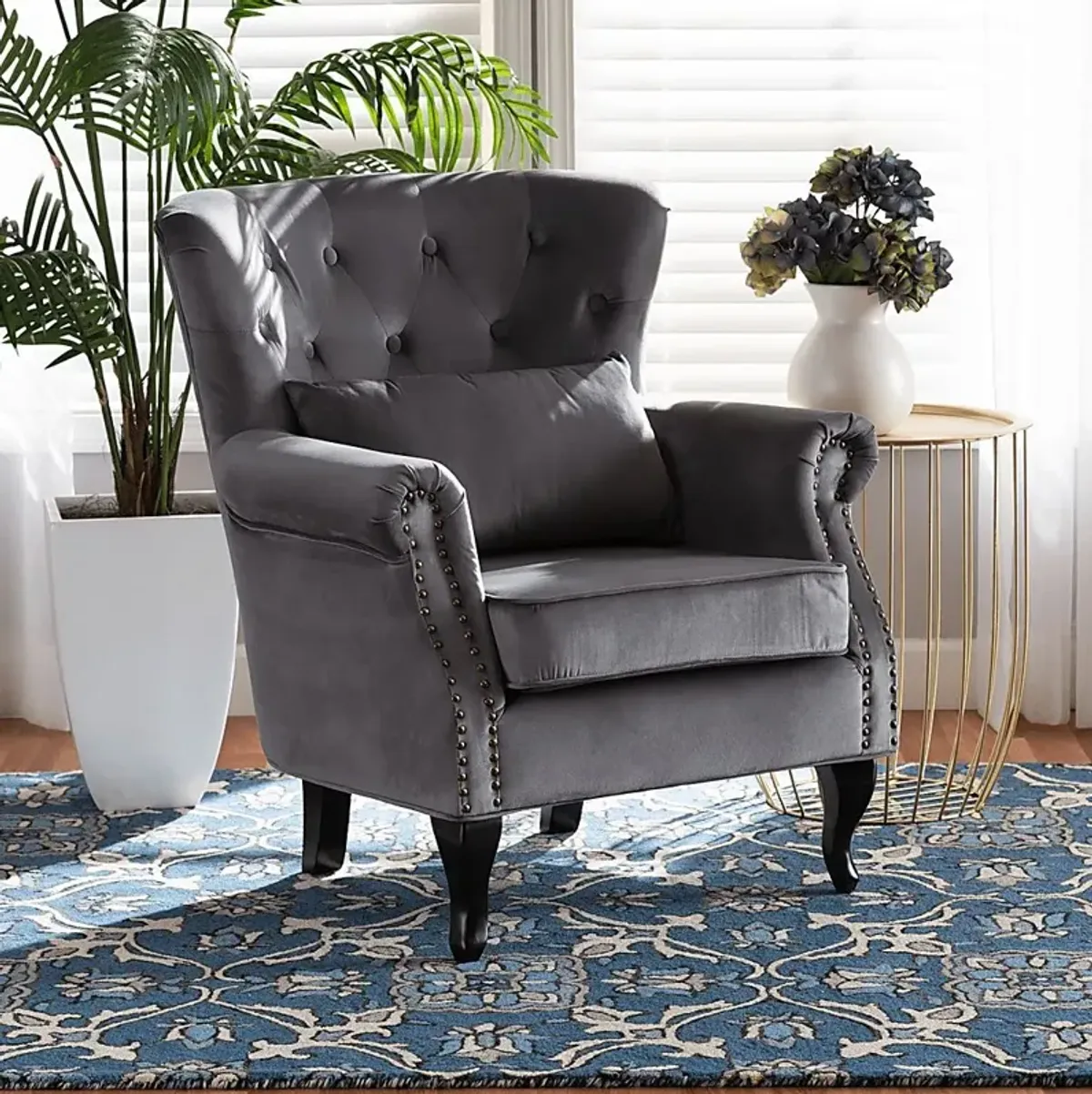 Nehalem Gray Accent Chair