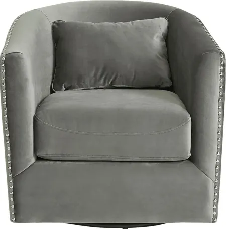 Albury Gray Swivel Chair
