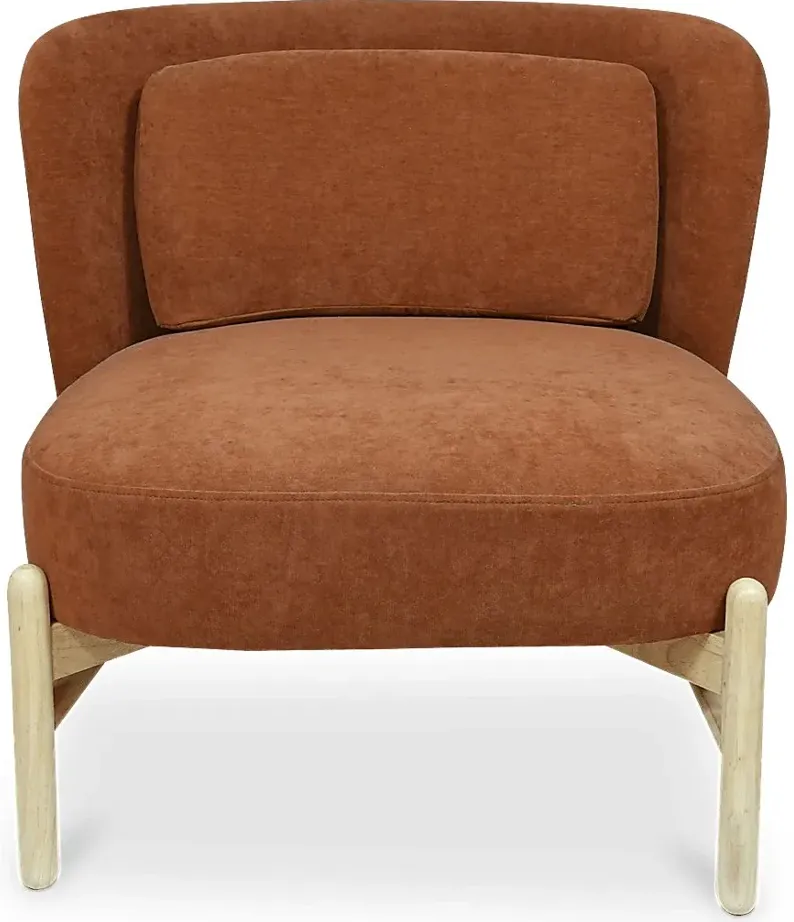 Claonia Red Accent Chair