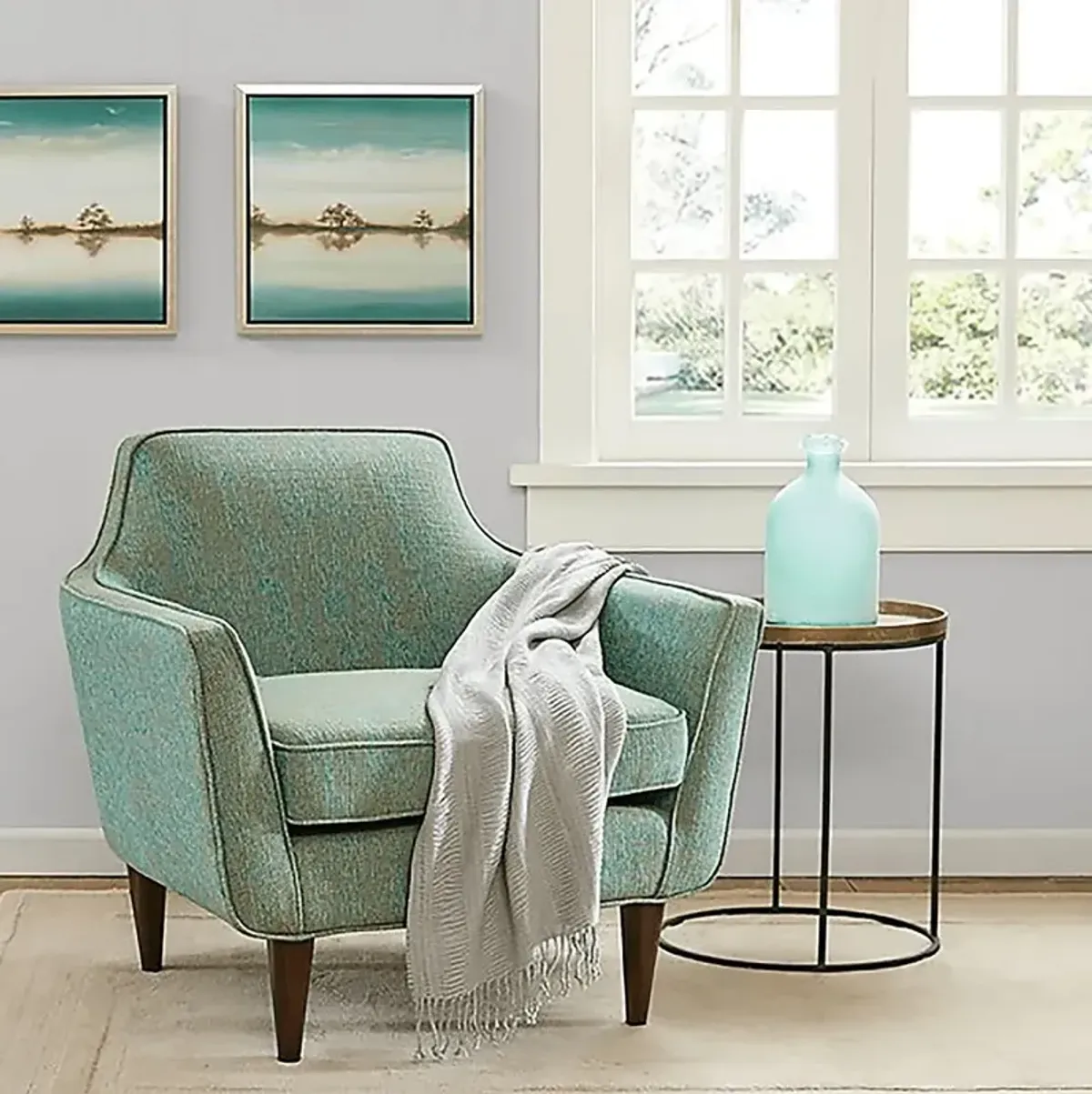 Glengary Green Accent Chair