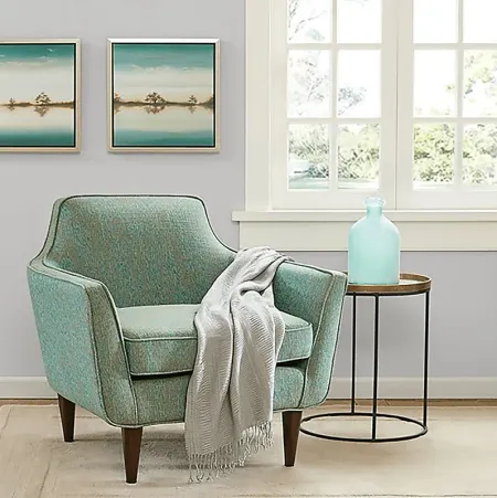 Glengary Green Accent Chair