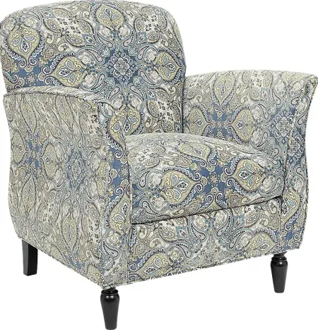 Wylie Blue Accent Chair