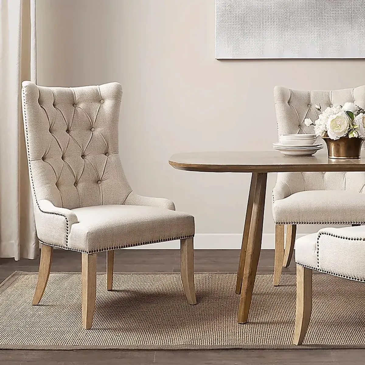 Wallbridge Beige Accent Chair