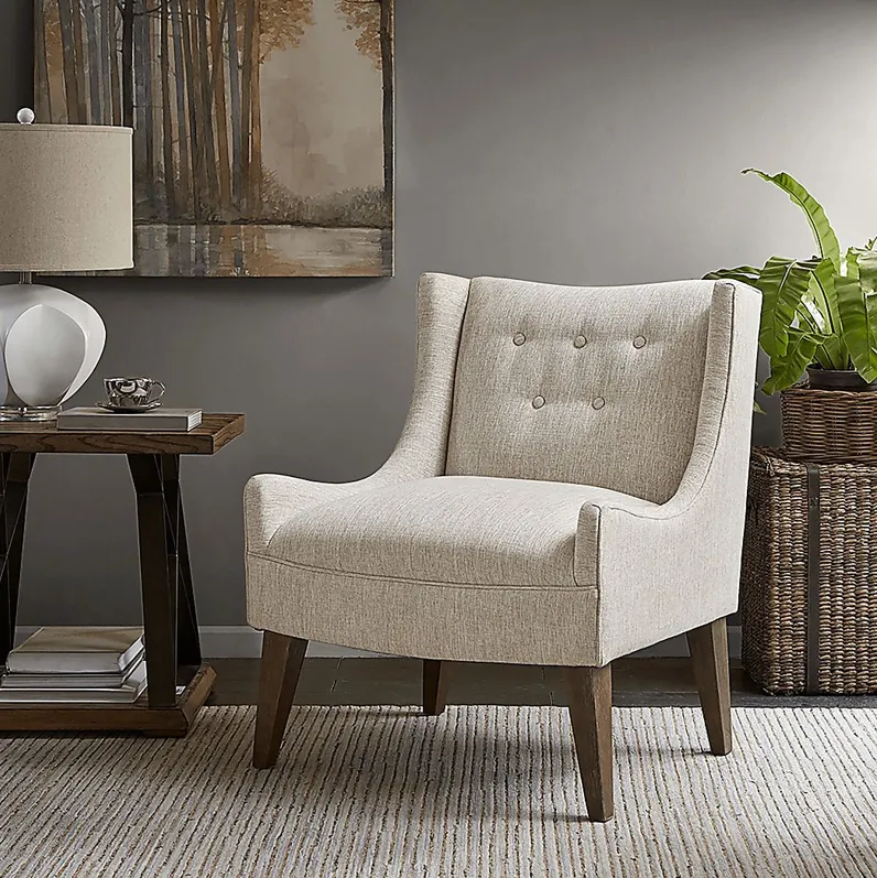 Wahler Cream Accent Chair