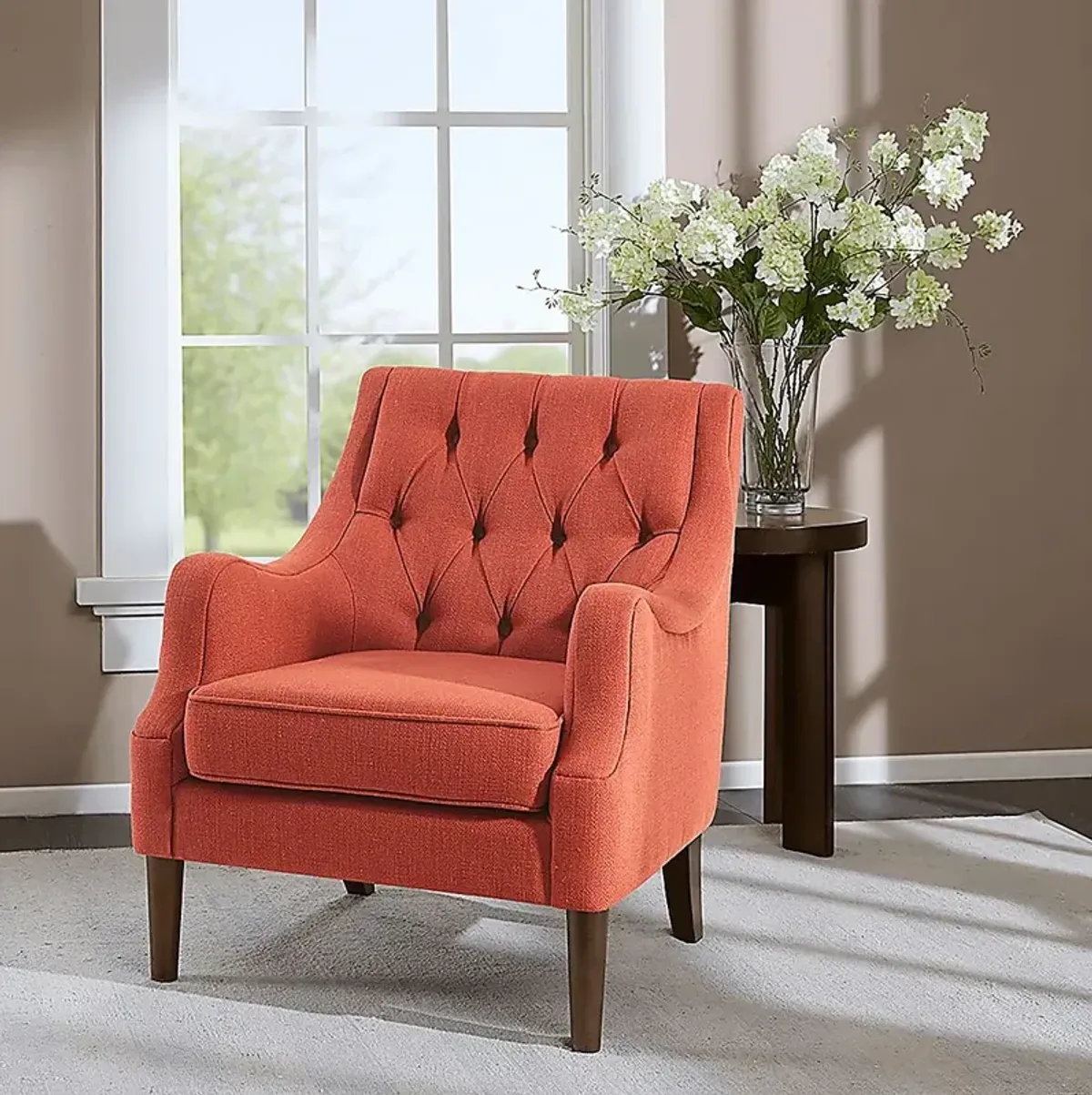 Caravatta Red Accent Chair