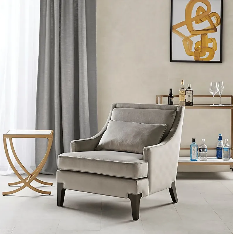 Retta Gray Accent Chair