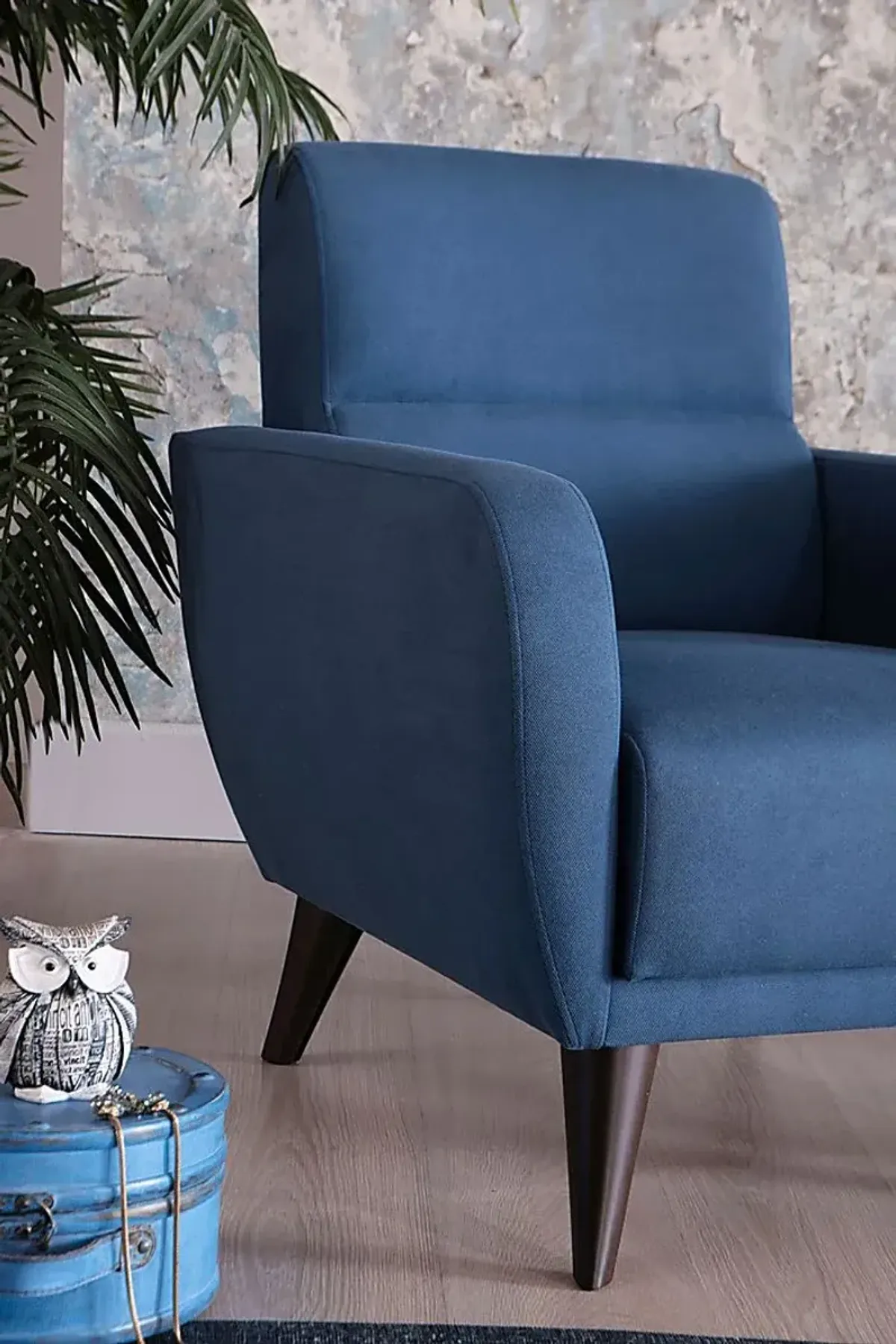 Trysail Blue Accent Chair