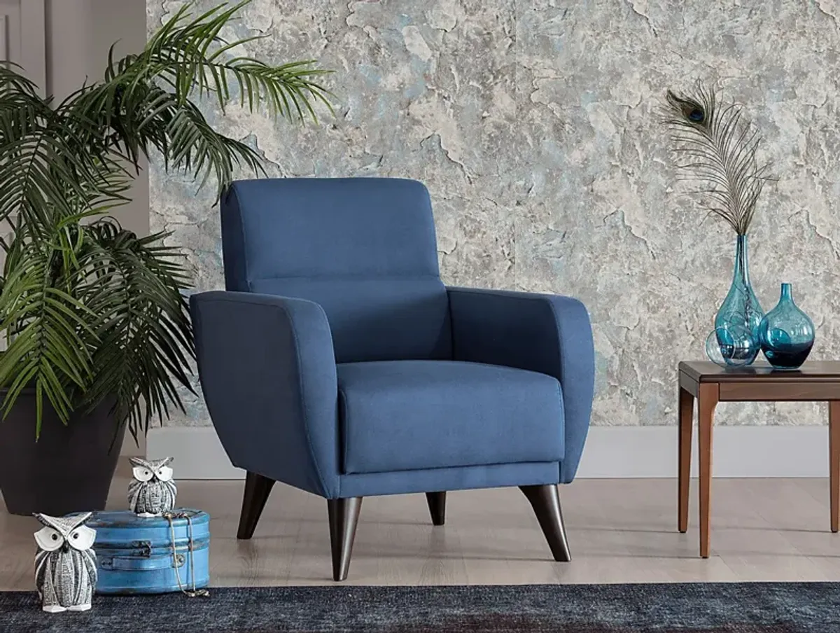 Trysail Blue Accent Chair