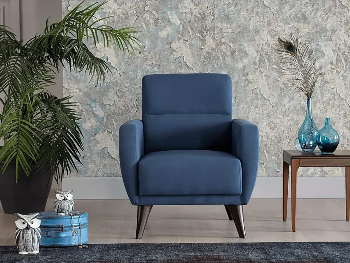 Trysail Blue Accent Chair