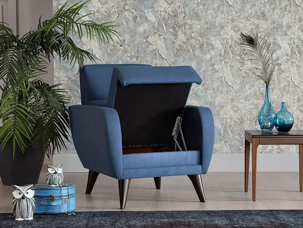 Trysail Blue Accent Chair