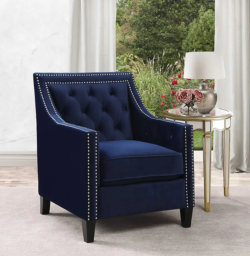 Ginnbrooke Navy Accent Chair