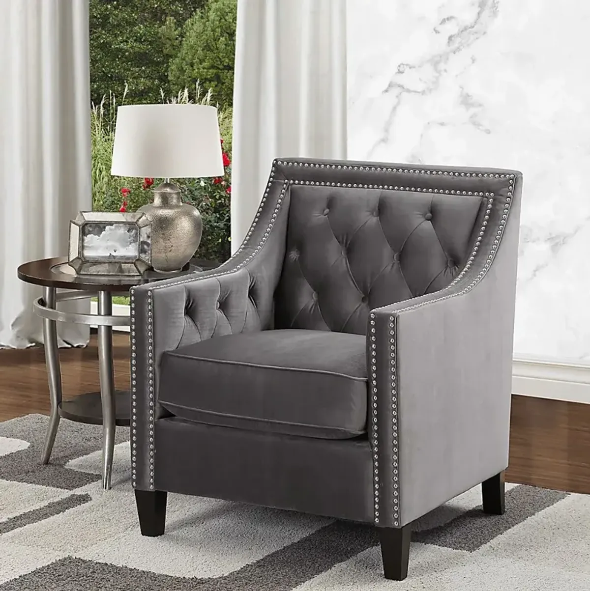 Ginnbrooke Gray Accent Chair